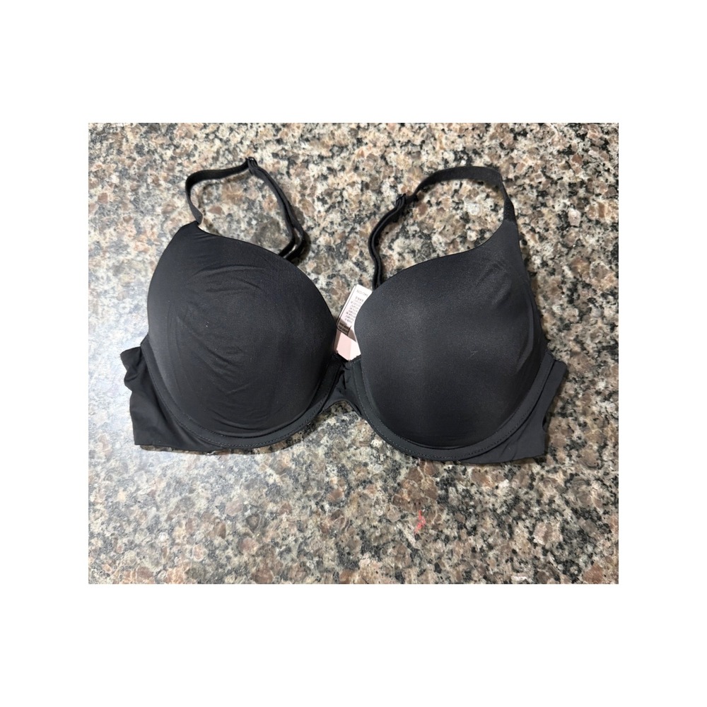 Victorias Secret T-Shirt Push-Up Full Coverage Bra Black 34C Padded Underwire